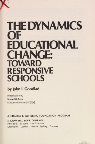 Cover of Dynamics of Educational Change