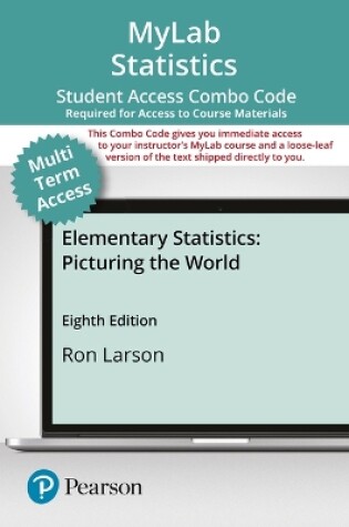Cover of Mylab Statistics with Pearson Etext -- 24-Month Combo Access Card -- For Elementary Statistics
