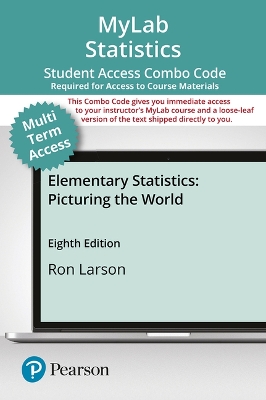 Book cover for Mylab Statistics with Pearson Etext -- 24-Month Combo Access Card -- For Elementary Statistics