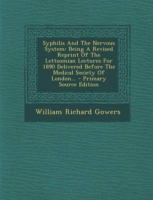 Book cover for Syphilis and the Nervous System