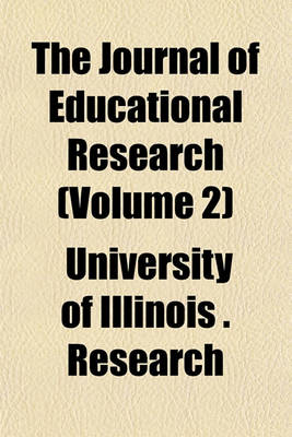 Book cover for The Journal of Educational Research (Volume 2)