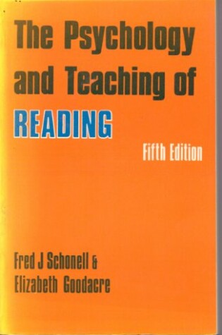 Cover of Psychology and Teaching of Reading