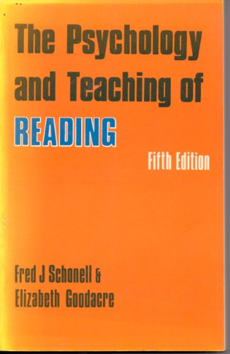 Book cover for Psychology and Teaching of Reading