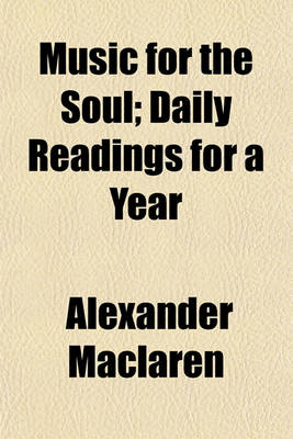 Book cover for Music for the Soul; Daily Readings for a Year