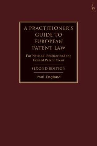 Cover of A Practitioner's Guide to European Patent Law