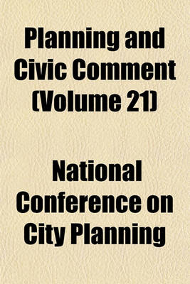 Book cover for Planning and Civic Comment (Volume 21)