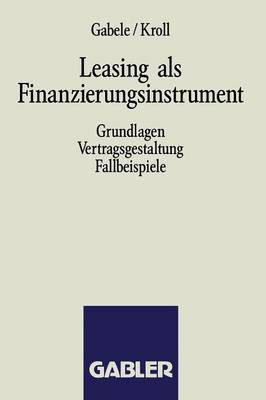 Book cover for Leasing als Finanzierungsinstrument