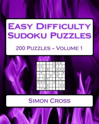 Book cover for Easy Difficulty Sudoku Puzzles Volume 1