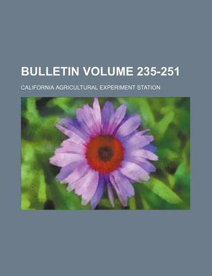 Book cover for Bulletin Volume 235-251