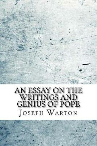 Cover of An essay on the writings and genius of Pope