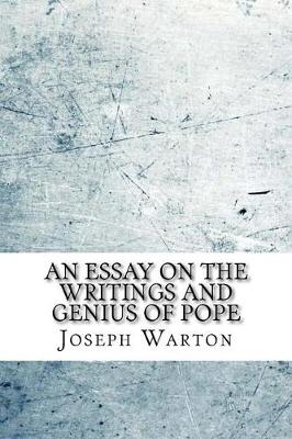 Book cover for An essay on the writings and genius of Pope