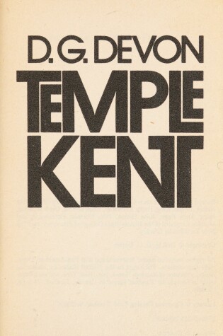 Cover of Temple Kent