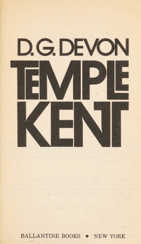 Book cover for Temple Kent