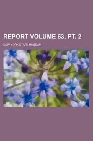 Cover of Report Volume 63, PT. 2