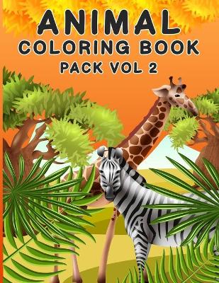 Book cover for Animal Coloring Book Pack Vol 2