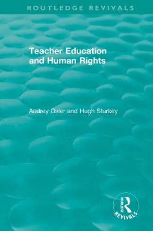 Cover of Teacher Education and Human Rights