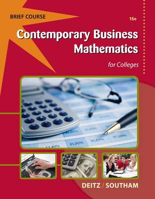 Book cover for Contemporary Business Mathematics For Colleges, Brief