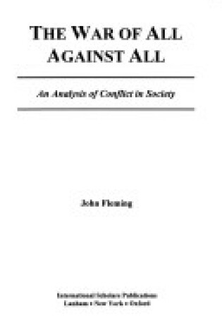 Cover of The War of All Against All