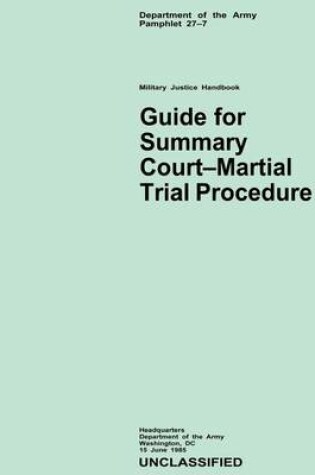 Cover of Guide for Summary Court-Martial Trial Procedure