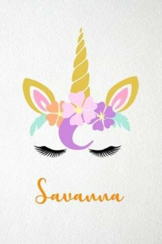 Cover of Savanna A5 Lined Notebook 110 Pages