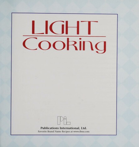 Cover of Light Cooking