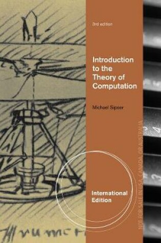 Cover of Introduction to the Theory of Computation, International Edition