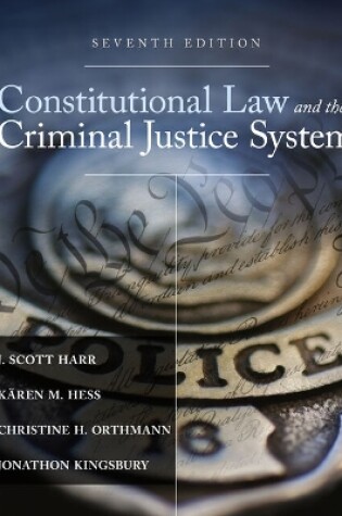 Cover of Mindtap Criminal Justice, 1 Term (6 Months) Printed Access Card for Harr/Hess/Orthmann/Kingsbury's Constitutional Law and the Criminal Justice System, 7th