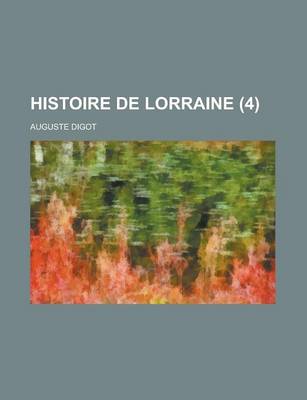 Book cover for Histoire de Lorraine (4)