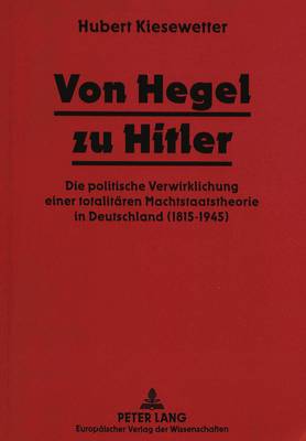 Book cover for Von Hegel Zu Hitler