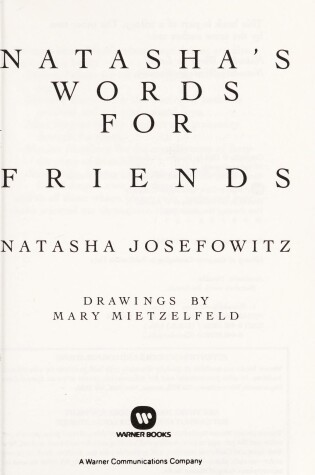 Cover of Natasha's Words for Friends