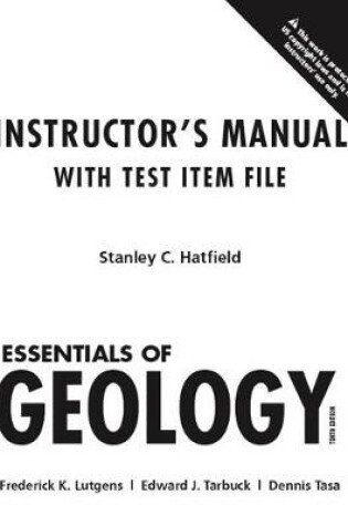 Cover of Instructor's Manual (with Test Item File)