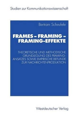 Book cover for Frames — Framing — Framing-Effekte