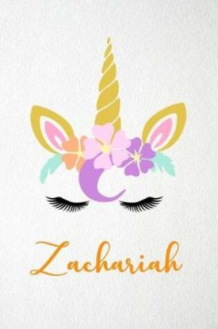 Cover of Zachariah A5 Lined Notebook 110 Pages