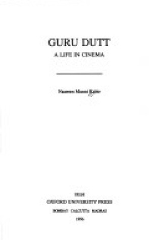 Cover of Guru Dutt