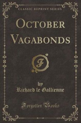 Cover of October Vagabonds (Classic Reprint)