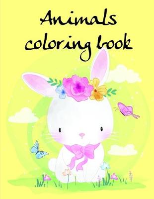 Book cover for Animals coloring book