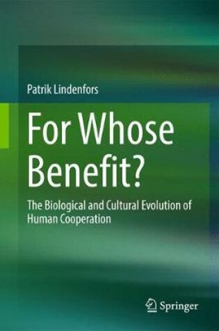 Cover of For Whose Benefit?