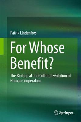 Book cover for For Whose Benefit?