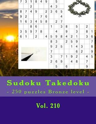 Book cover for Sudoku Takedoku - 250 Puzzles Bronze Level - Vol. 210