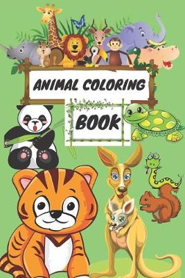 Book cover for Animals Coloring Book