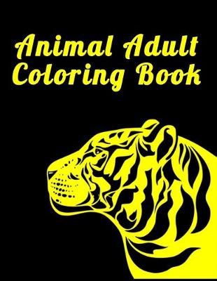 Book cover for Animal Adult Coloring Book