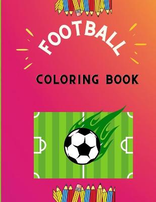 Book cover for Football coloring book