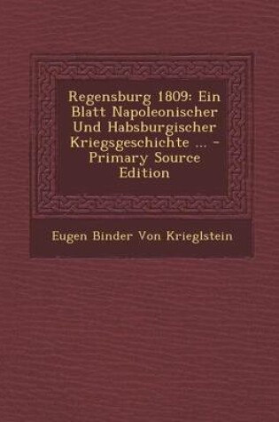 Cover of Regensburg 1809