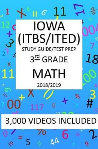 Cover of 3rd Grade IOWA ITBS ITED, 2019 MATH, Test Prep