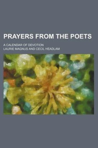 Cover of Prayers from the Poets; A Calendar of Devotion