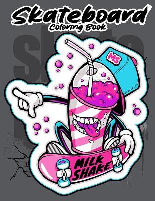 Book cover for Skateboard coloring book