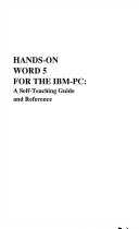 Book cover for Hands-on WORD 5.0 for the I.B.M. Personal Computer
