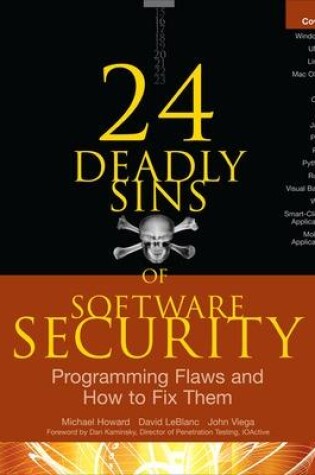 Cover of 24 Deadly Sins of Software Security: Programming Flaws and How to Fix Them