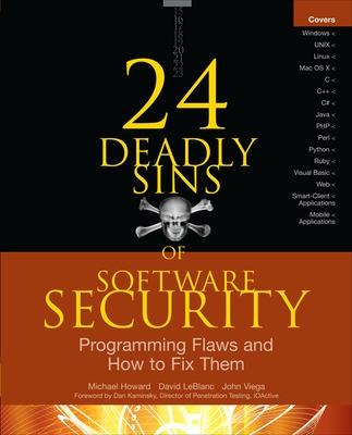 Book cover for 24 Deadly Sins of Software Security: Programming Flaws and How to Fix Them