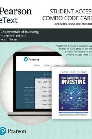 Cover of Pearson Etext for Fundamentals of Investing -- Combo Access Card